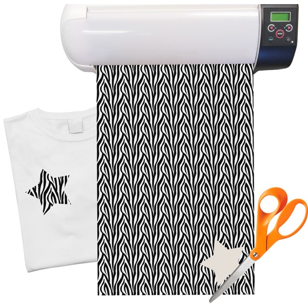 Custom Zebra Print Heat Transfer Vinyl Sheet (12"x18")