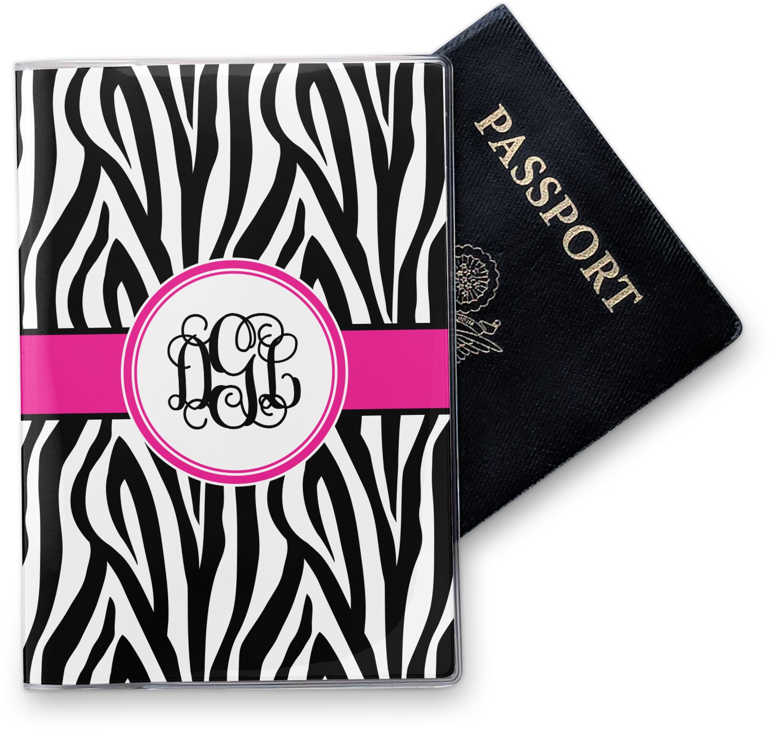 Custom Zebra Print Vinyl Passport Holder (Personalized) YouCustomizeIt
