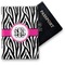 Zebra Print Vinyl Passport Holder (Personalized)