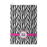 Zebra Print Waffle Weave Golf Towel (Personalized)