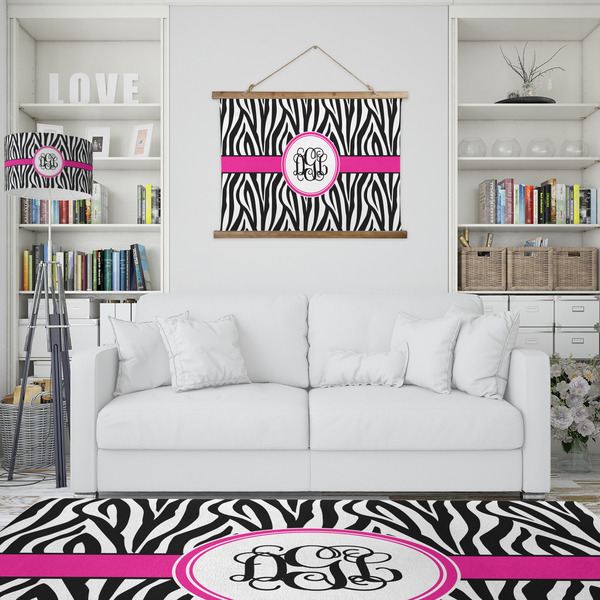 Zebra Print Wall Hanging Tapestry - IN CONTEXT