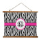 Zebra Print Wall Hanging Tapestry - Wide (Personalized)