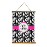 Zebra Print Wall Hanging Tapestry (Personalized)