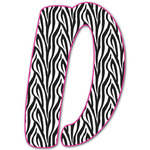 Zebra Print Letter Decal - Large (Personalized)