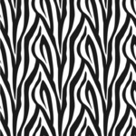 Zebra Print Wallpaper & Surface Covering (Water Activated 24"x 24" Sample)