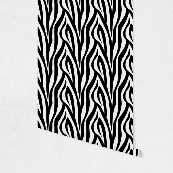 Zebra Print Wallpaper on Wall