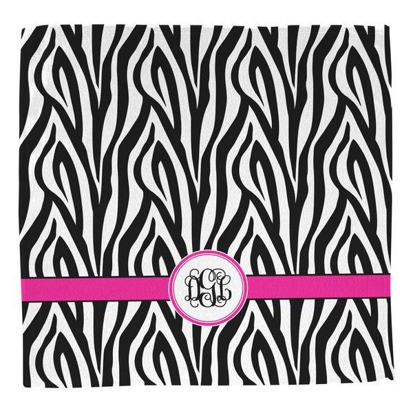 Zebra Print Washcloth - Front - No Soap