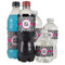 Zebra Print Water Bottle Label - Multiple Bottle Sizes