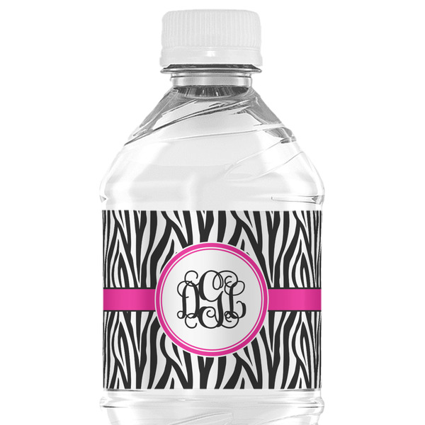Custom Zebra Print Water Bottle Labels - Custom Sized (Personalized)