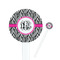 Zebra Print Round Plastic Stir Sticks (Personalized)