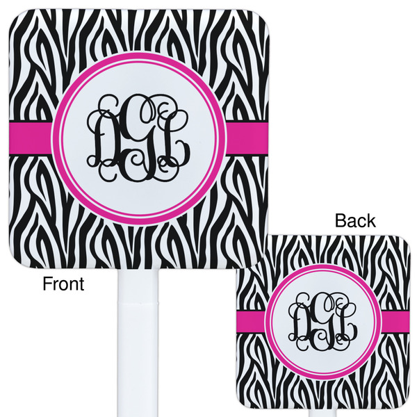 Zebra Print White Plastic Stir Stick - Double Sided - Approval