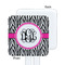 Zebra Print White Plastic Stir Stick - Single Sided - Square - Approval