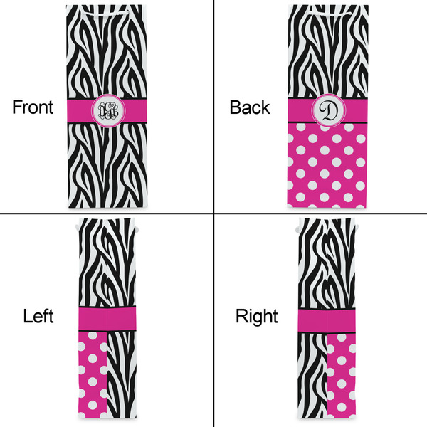 Zebra Print Wine Gift Bag - Matte - Approval