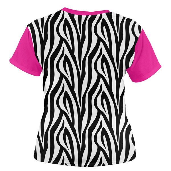 Zebra Print Women's T-shirt Back