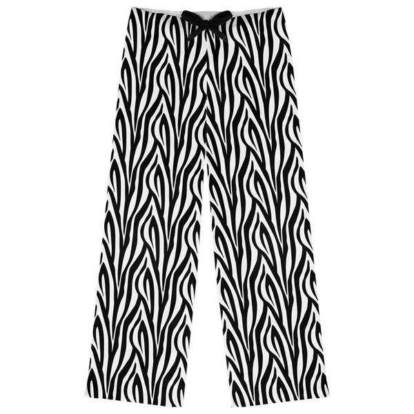 Custom Zebra Print Womens Pajama Pants - S