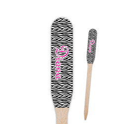 Zebra Print Paddle Wooden Food Picks (Personalized)