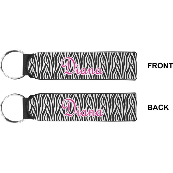 Zebra Print Wristlet (Front + Back)