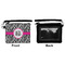 Zebra Print Wristlet ID Cases - Front & Back