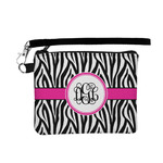 Zebra Print Wristlet ID Case w/ Monogram