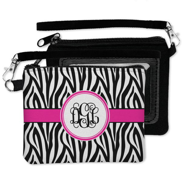 Zebra Print Wristlet ID Cases - MAIN