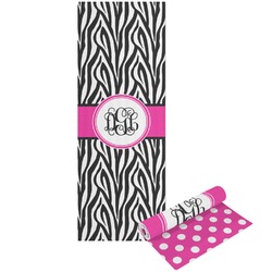 Zebra Print Yoga Mat - Printed Front and Back (Personalized)