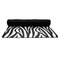 Zebra Print Yoga Mat Rolled up Black Rubber Backing