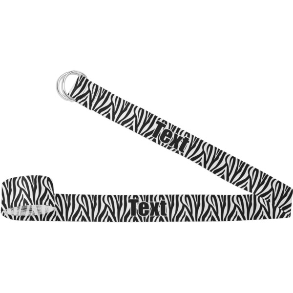 Custom Zebra Print Yoga Strap (Personalized)