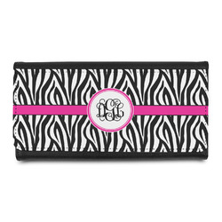 Zebra Print Leatherette Ladies Wallet (Personalized)