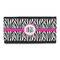 Zebra Print Leatherette Ladies Wallet (Personalized)
