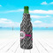 Zebra Print Zipper Bottle Cooler - LIFESTYLE