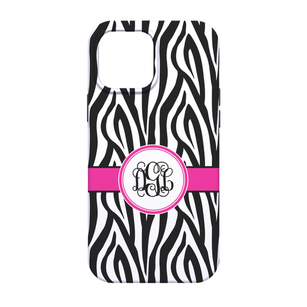 Zebra Print iPhone 13 Tough Case - Back
