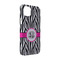 Zebra Print iPhone 14 Case - Angle