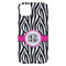 Zebra Print iPhone 14 Plus Case - Back