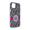Zebra Print iPhone 14 Pro Case - Angle