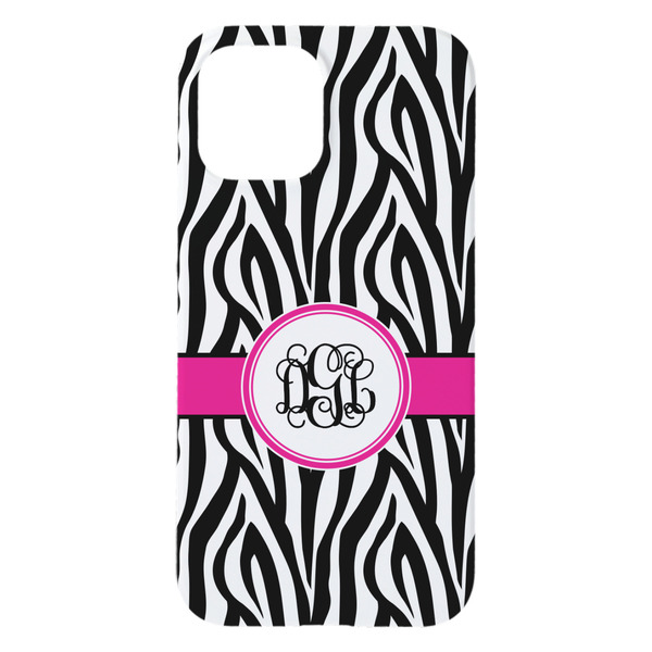 Zebra Print iPhone 15 Plus Case - Back