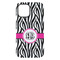 Zebra Print iPhone 15 Plus Tough Case - Back