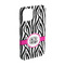 Zebra Print iPhone 15 Pro Case - Angle