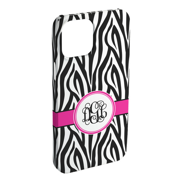 Custom Zebra Print iPhone Case - Plastic (Personalized)