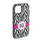 Zebra Print iPhone 15 Pro Tough Case - Angle