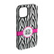 Zebra Print iPhone 15 Tough Case -  Angle