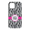 Zebra Print iPhone 15 Tough Case - Back