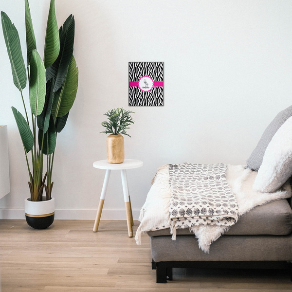 Zebra 11x14 Wood Print - In Context