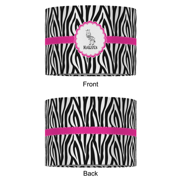 Zebra 12" Drum Lampshade - APPROVAL (Fabric)