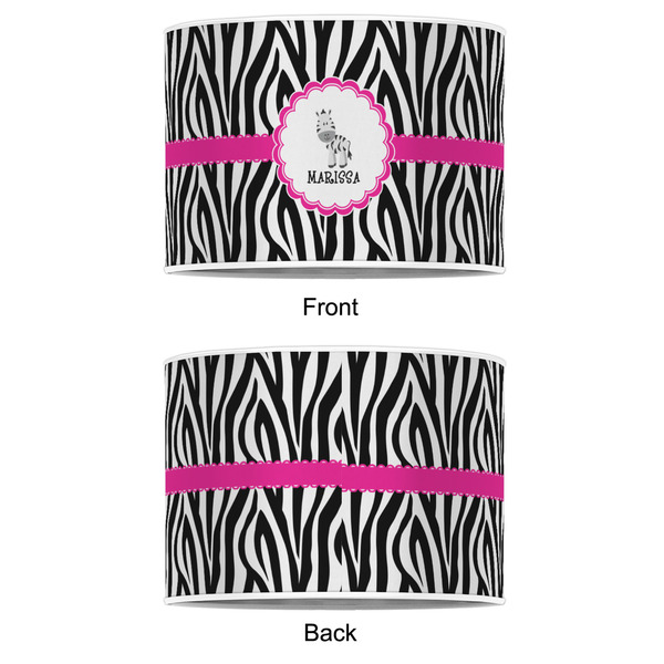 Zebra 12" Drum Lampshade - APPROVAL (Poly Film)