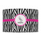 Zebra 12" Drum Lampshade - FRONT (Fabric)