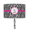 Zebra 12" Drum Lamp Shade - Fabric (Personalized)