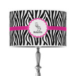 Zebra 12" Drum Lamp Shade - Poly-film (Personalized)