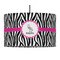 Zebra 12" Drum Pendant Lamp - Fabric (Personalized)
