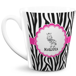 Zebra 12 Oz Latte Mug (Personalized)