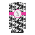 Zebra Can Cooler (tall 12 oz) (Personalized)